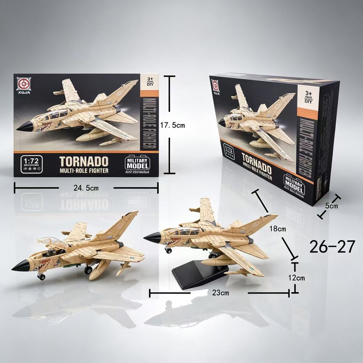 Model Airplane Plastic - Baru: Pesawat Tempur Multifungsi Tornado Skala