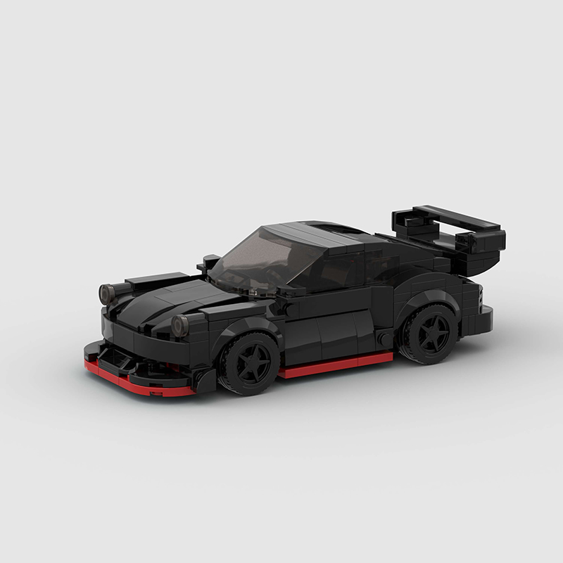 Lego Set Creator - Model Mobil Balap Reli MOC, Set
