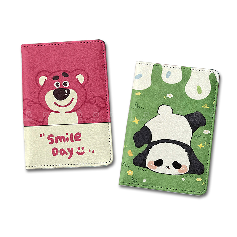 Card Top Loader - Sampul Paspor Panda Lucu Kartun Beruang