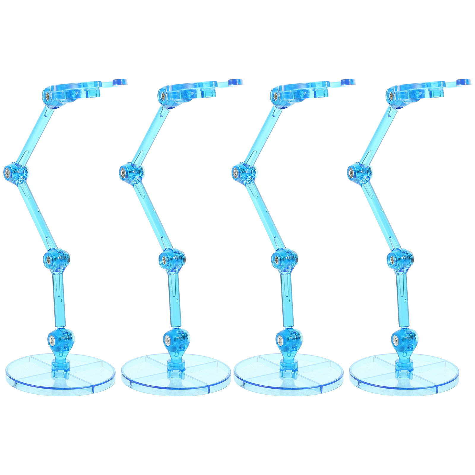 Action Figure Stand - 4 Buah Rak Pajangan Figur Plastik