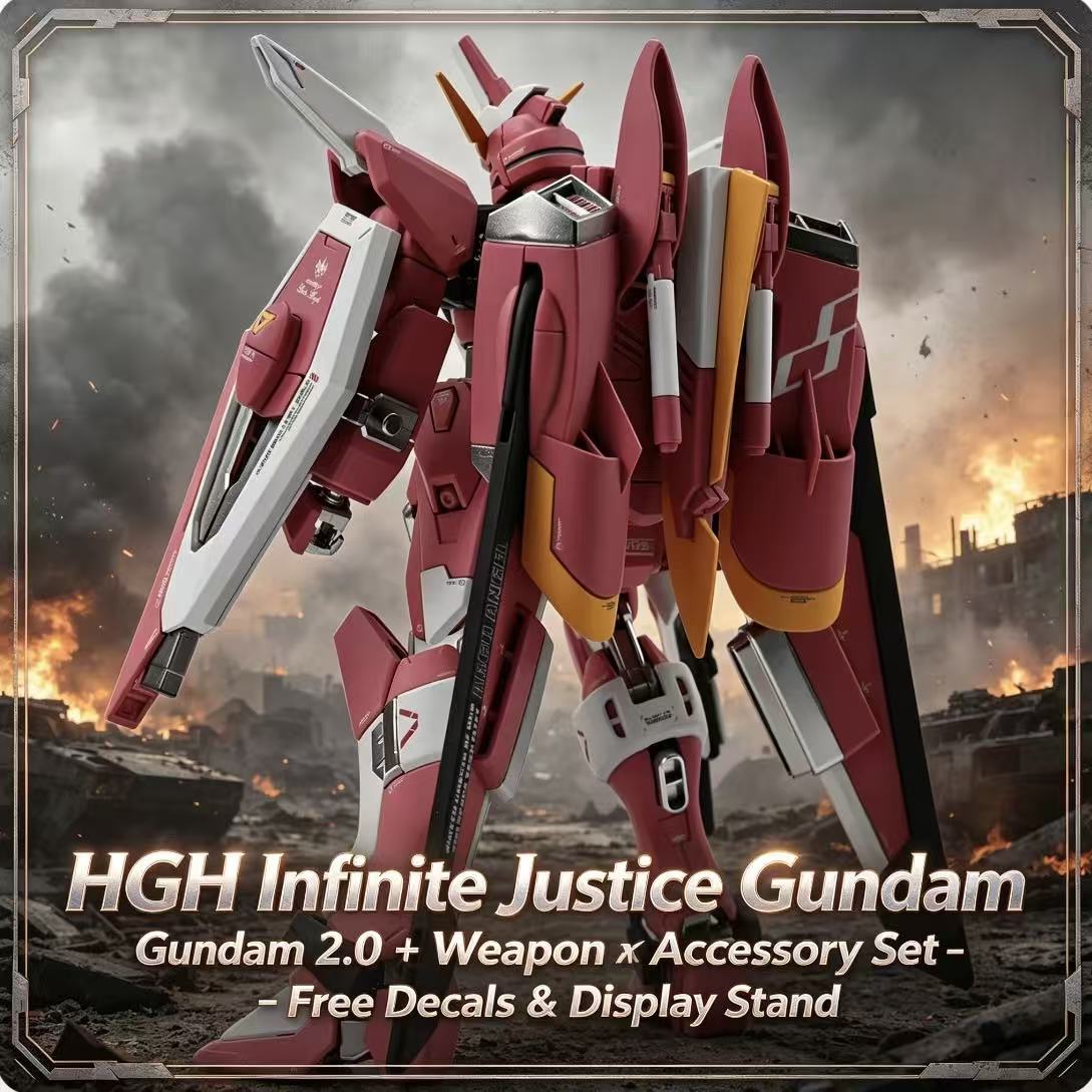231 HG 1/144 Infinite Justice  - Bandai Model Gundam Hg ulasan dan harga