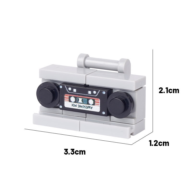 Perekam Musik kota stasiun DJ  - Lego Minifigure Holder ulasan dan harga