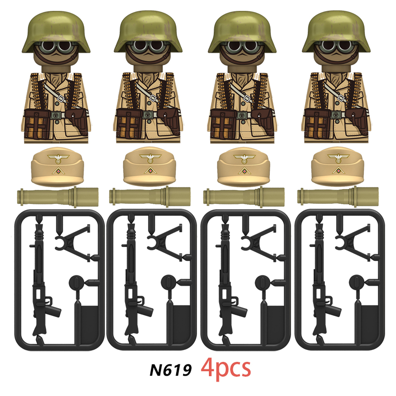 Figur Militer Populer Blok Ban - Lego Minifigure Holder ulasan dan harga