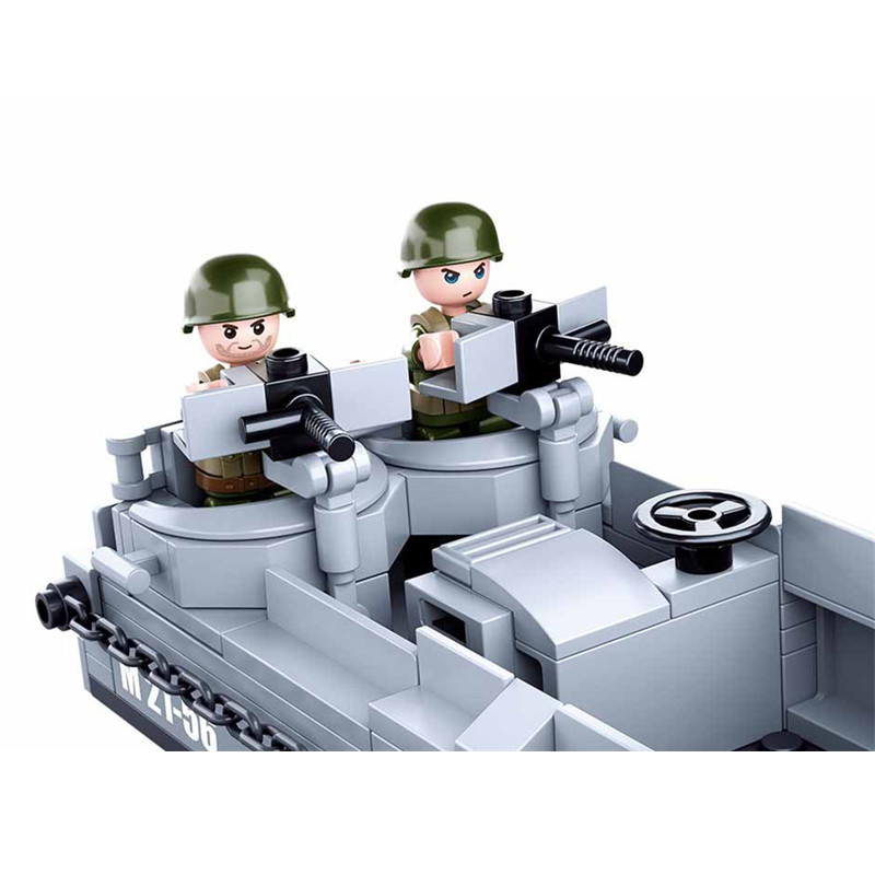 Sluban WW2 US militer Higgins  - Lego Minifigure Holder ulasan dan harga