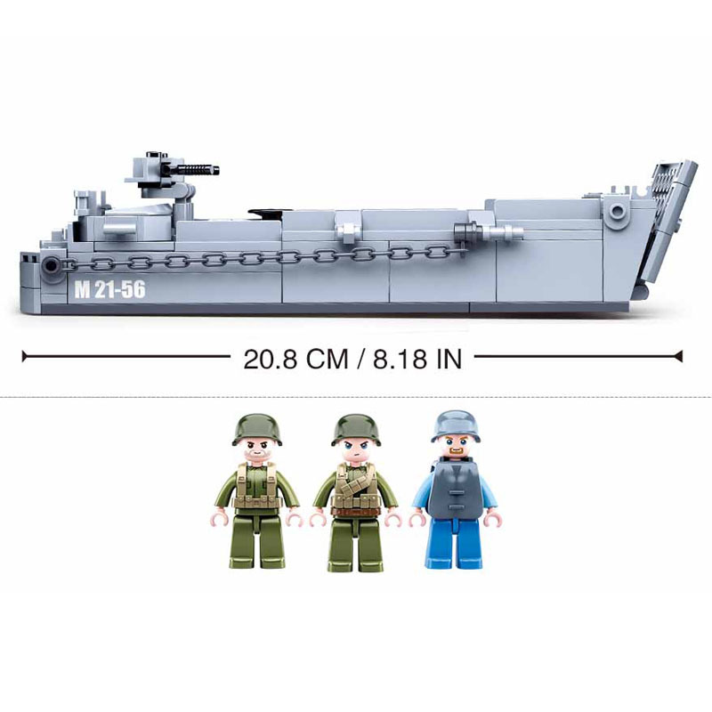 Sluban WW2 US militer Higgins  - Lego Minifigure Holder ulasan dan harga