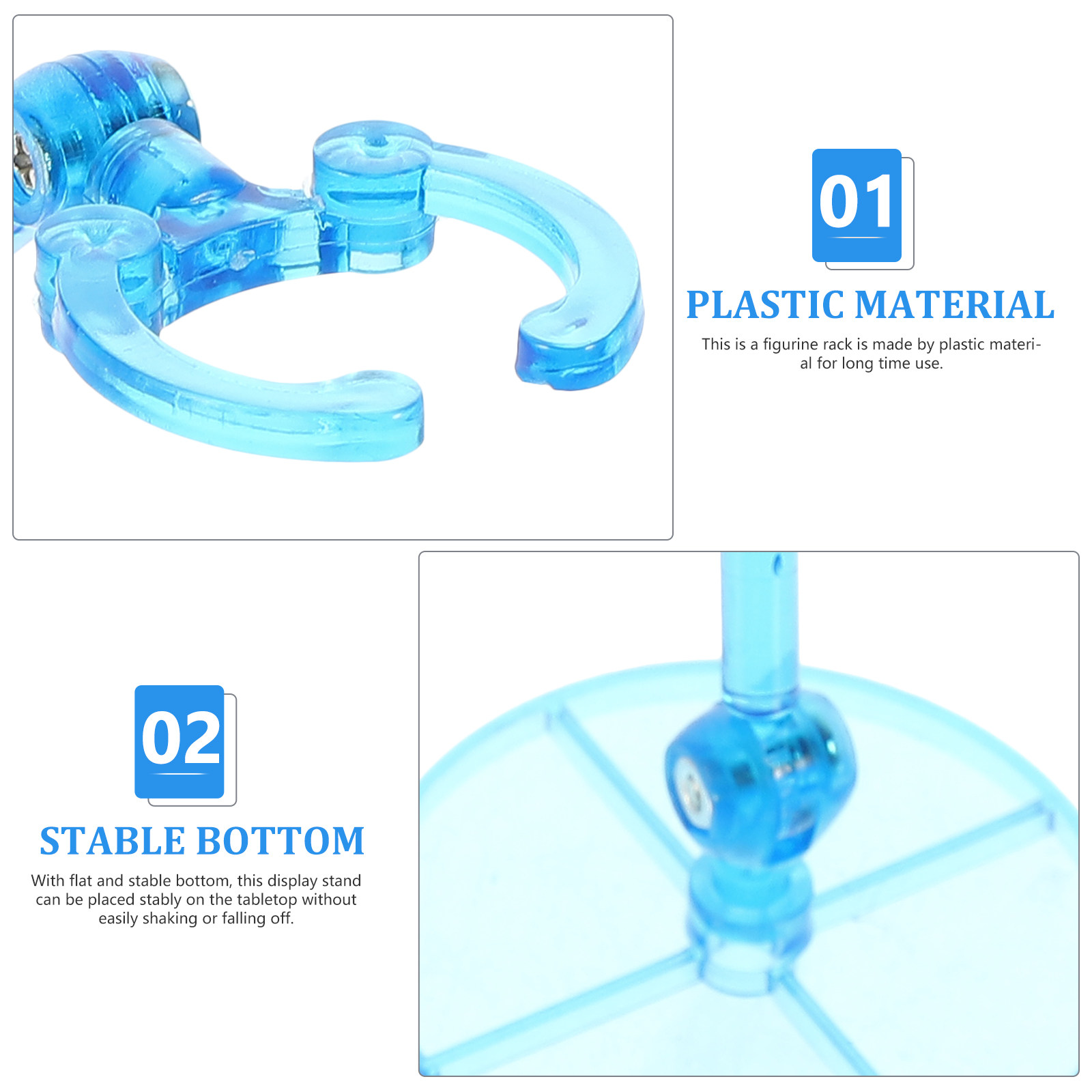 4 Buah Rak Pajangan Figur Plas - Action Figure Stand ulasan dan harga